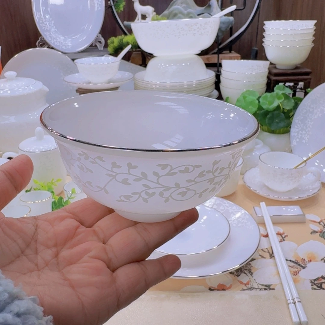 瓷景德镇暗香米饭碗一个