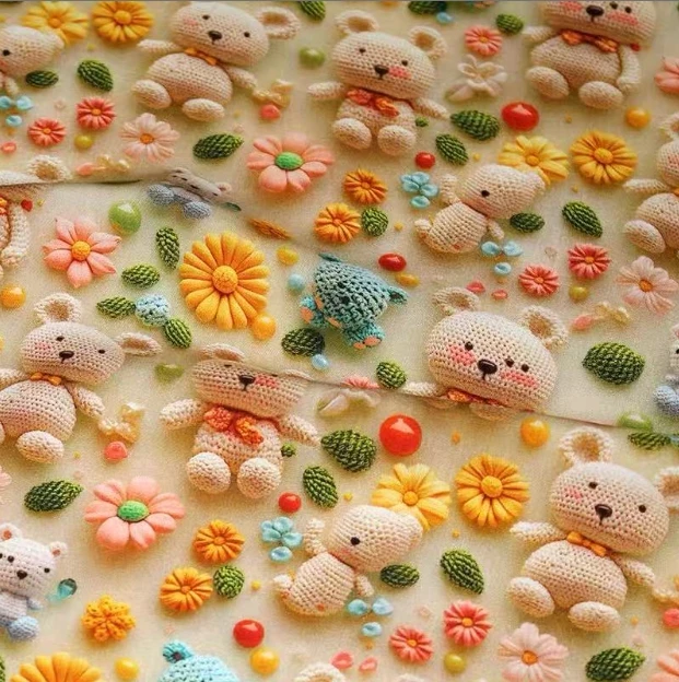 【七彩小熊床单】1.5米*2.3米床单±5厘米舒适柔软小奶棉加密小斜纹