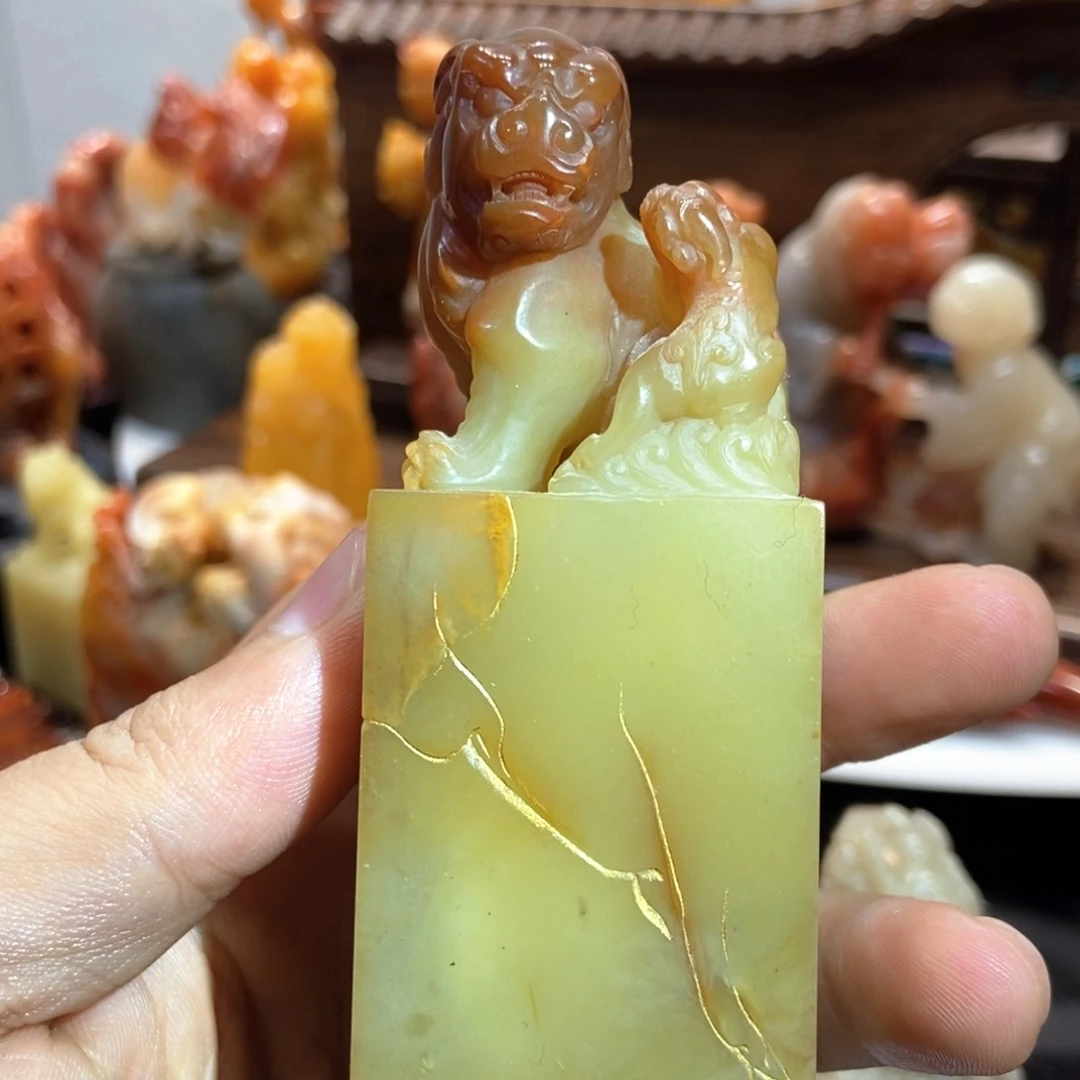 寿山石印石水洞高山 老货