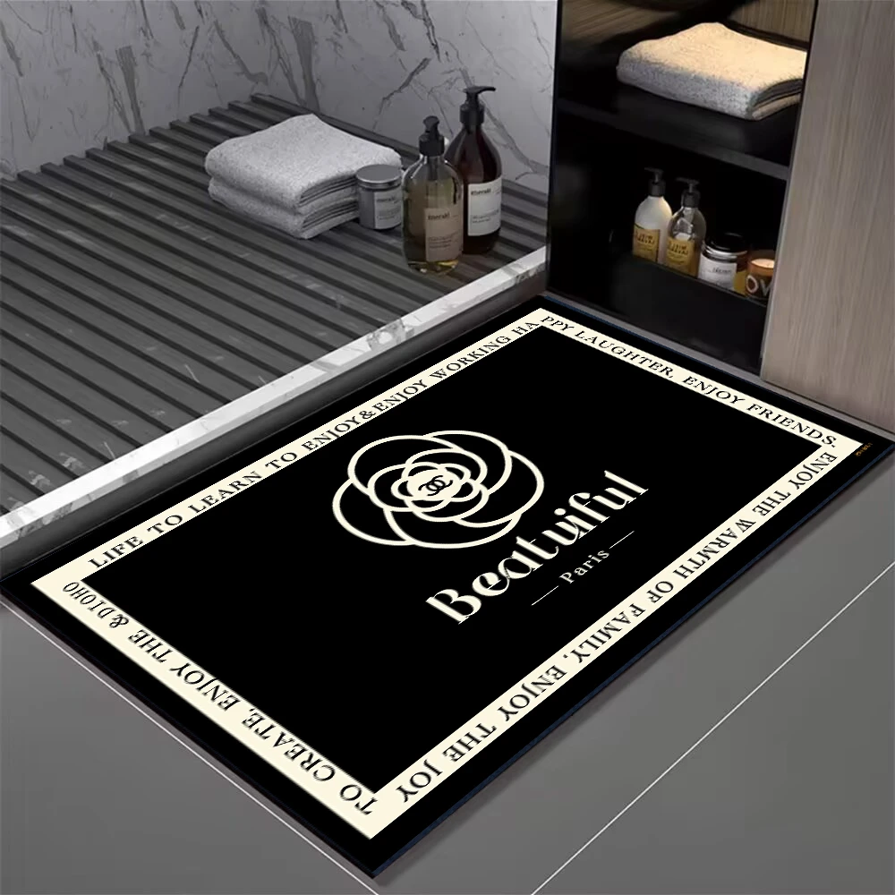 【小香风-D横版80*120cm】硅藻泥吸水防滑脚垫浴室入户门垫厨房地垫