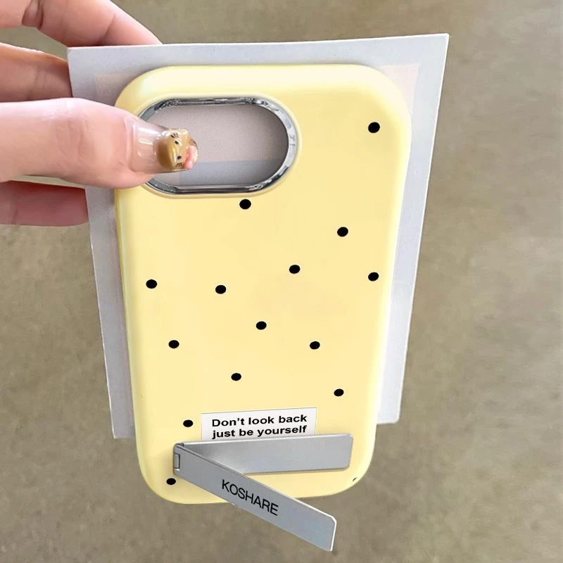 韩系波点适用苹果16pro手机壳简约高端华为mate70女款小米15OPPO