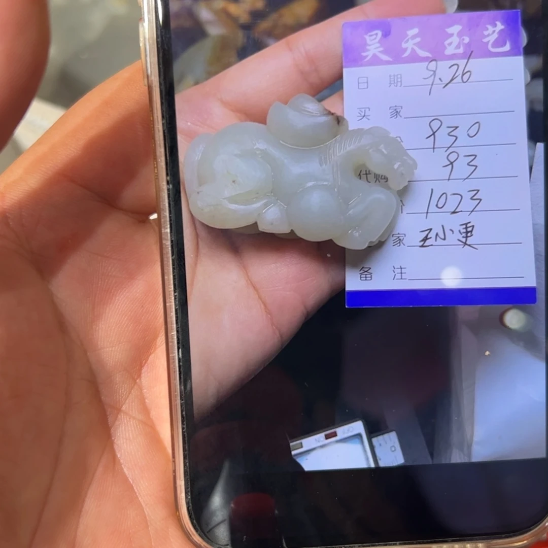 辛***巴和田玉未镶嵌颈饰