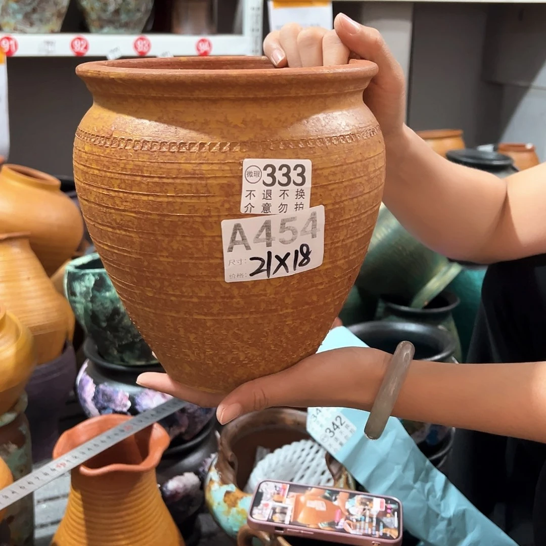 瑕疵黄色缸有孔333