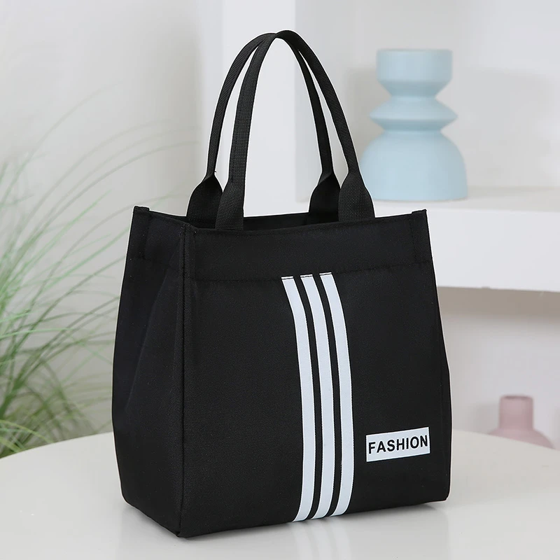 2025春季新款时尚手提包便携式带饭便当包大容量手拎包简约收纳包