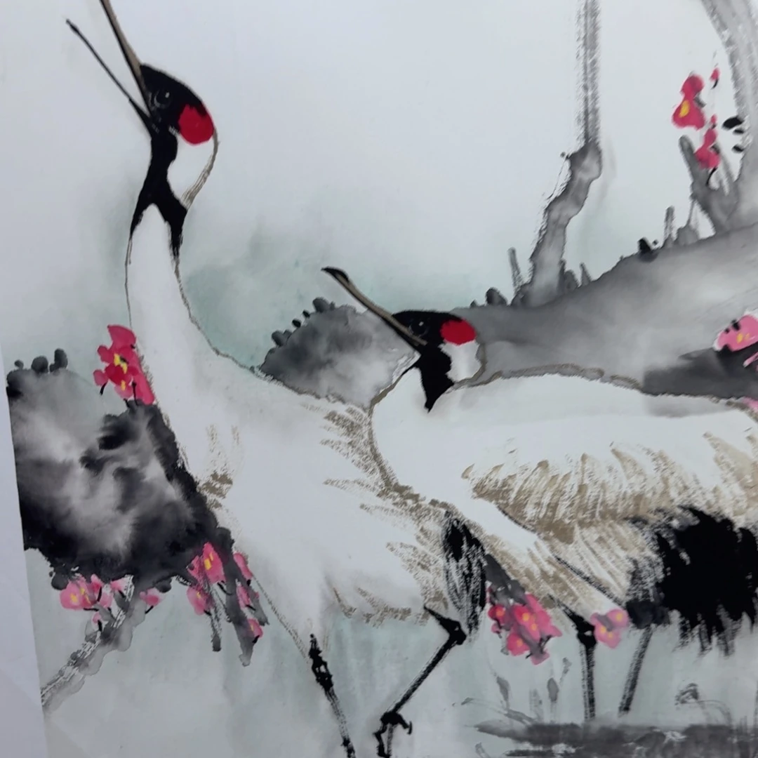 国画国画作品山水花鸟纯手绘