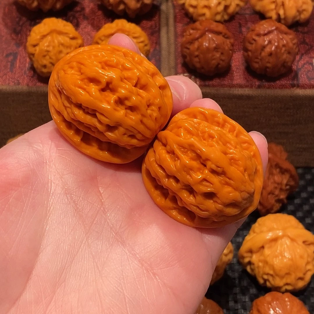 文玩核桃吊坠稳****麦穗虎头36 精品583