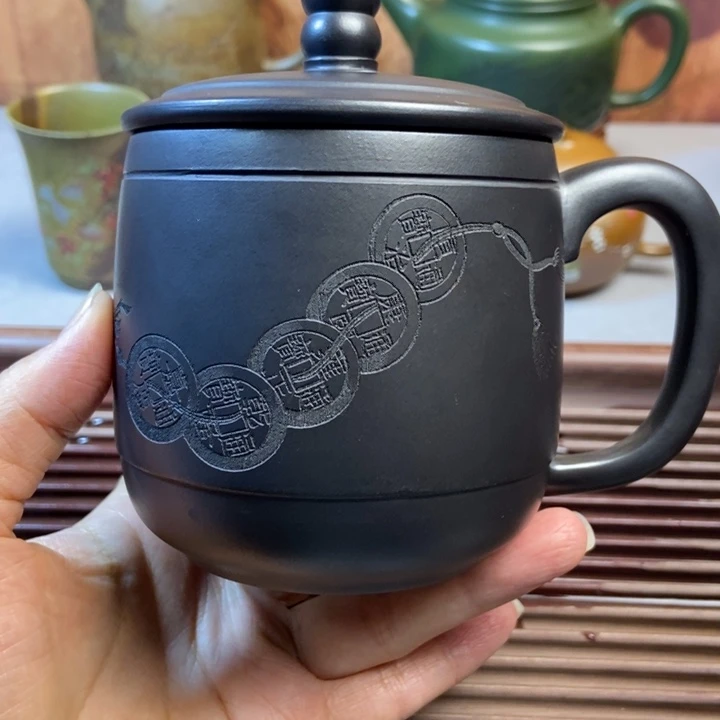 紫砂茶碗全全手工