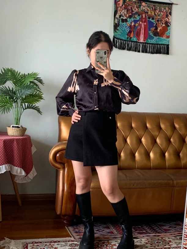 KDY·黑色艾特莱斯衬衫