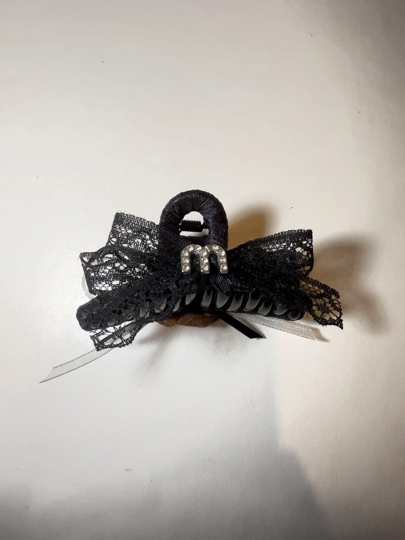 蕾丝玫瑰极简风森系女复古港抓夹