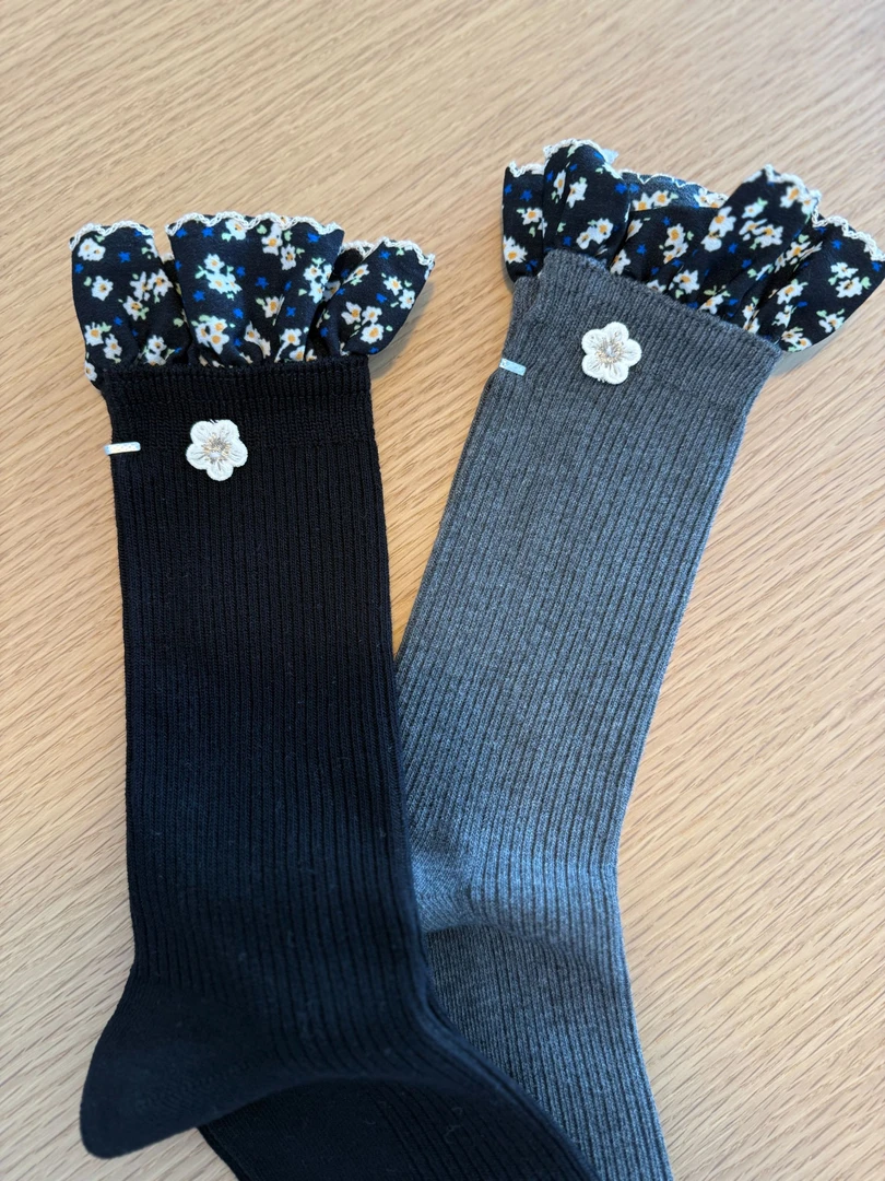 SEVENFUOO-【ins 花边】袜子