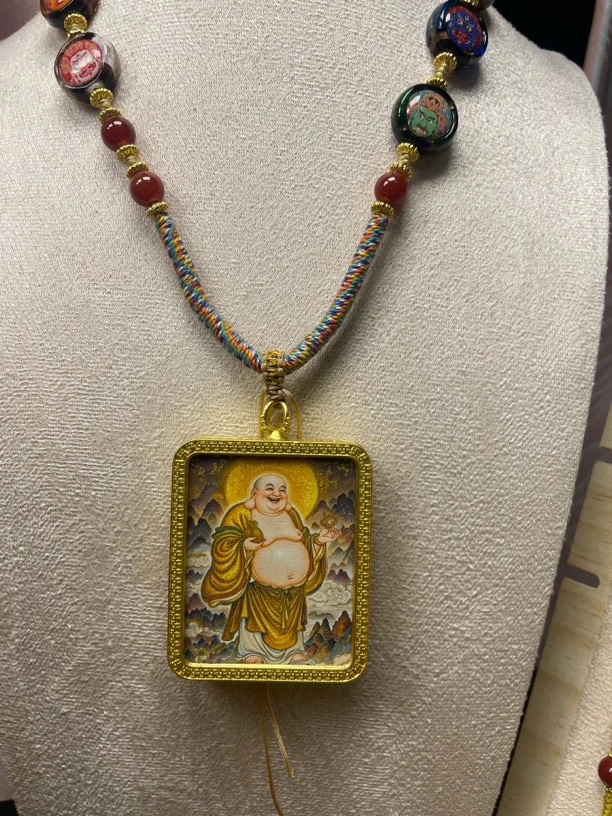 媛缘手工艺品笑口常开精致百搭吊坠