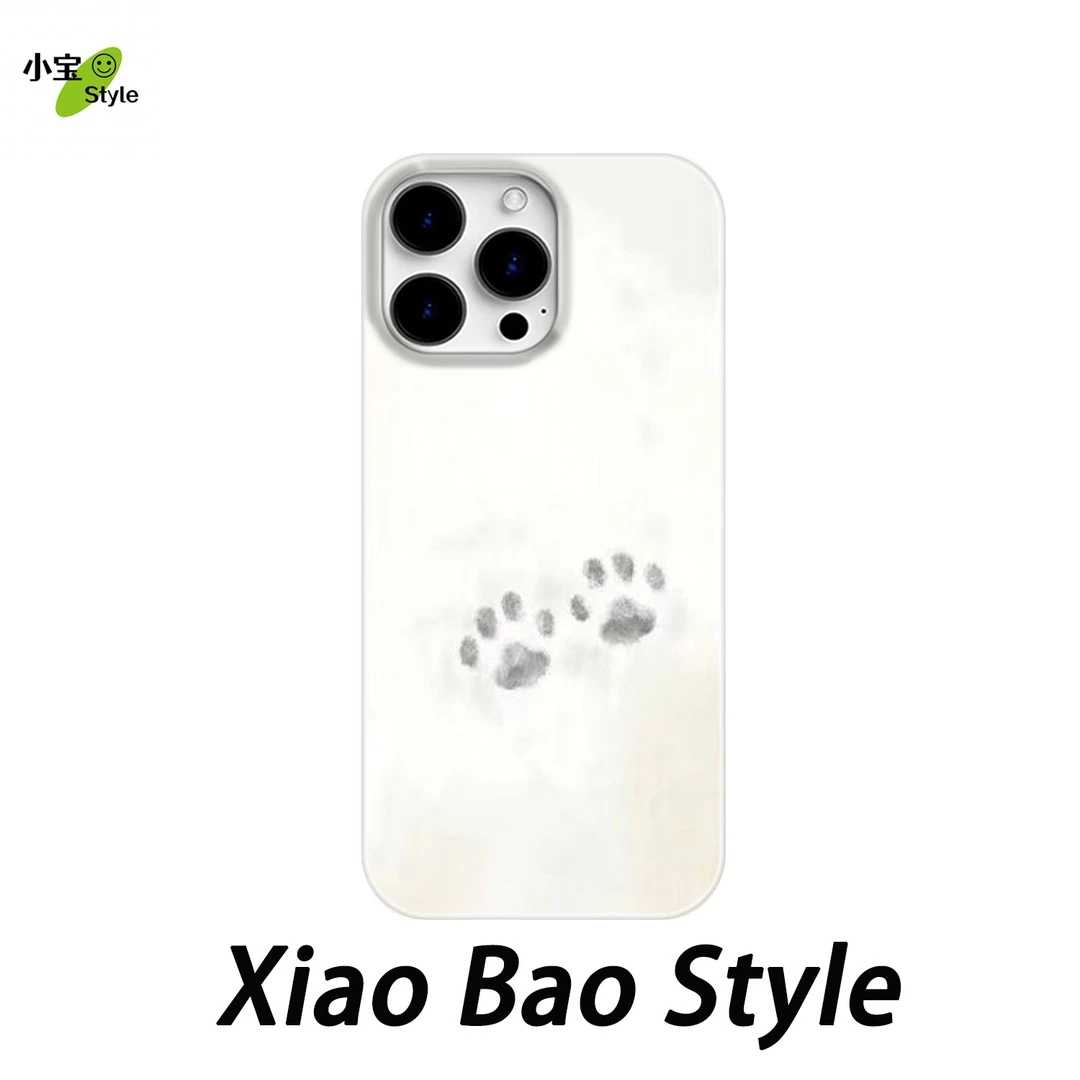 简约小脚丫适用于苹果15promax手机壳16pro个性14/13pro小众12/11