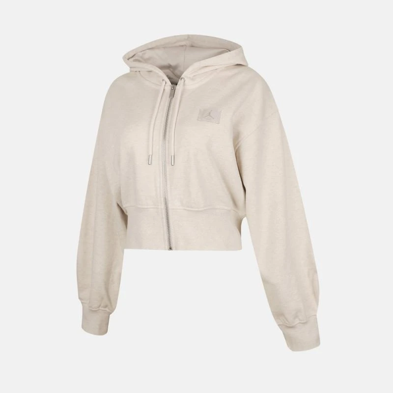 NIKE耐克女子AS W J FLT FLC FT FZ MOD CROP连帽外套IB9864-104