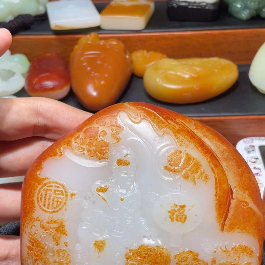 呢***置和田玉未镶嵌挂件