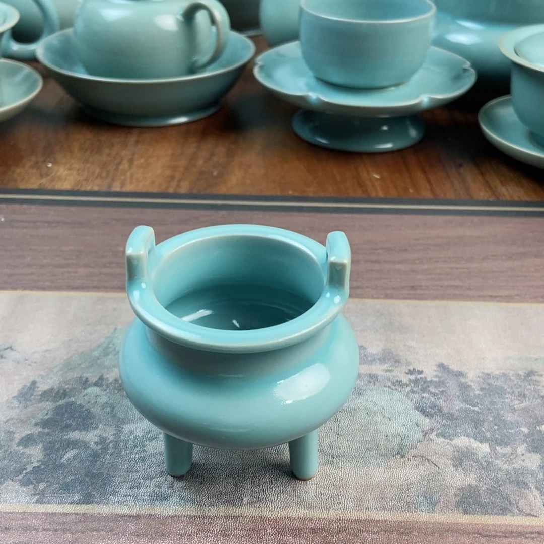 摆件原产地原矿汝瓷～茶器