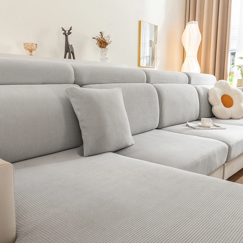 新款玉米绒沙发套罩笠防滑简约万能高弹力防猫四季通用沙发垫加厚
