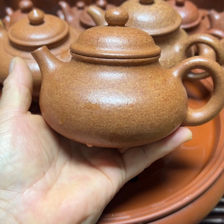 茶壶紫砂宜兴原矿金降坡
