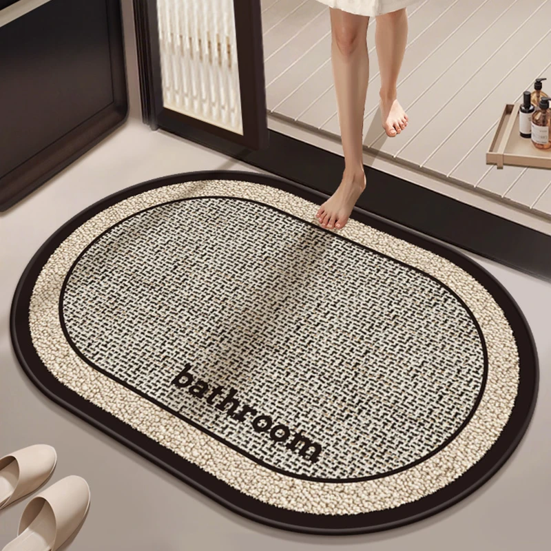 至简优家卫生间吸水地垫浴室防滑脚垫门口专用硅藻泥垫子厕所速干