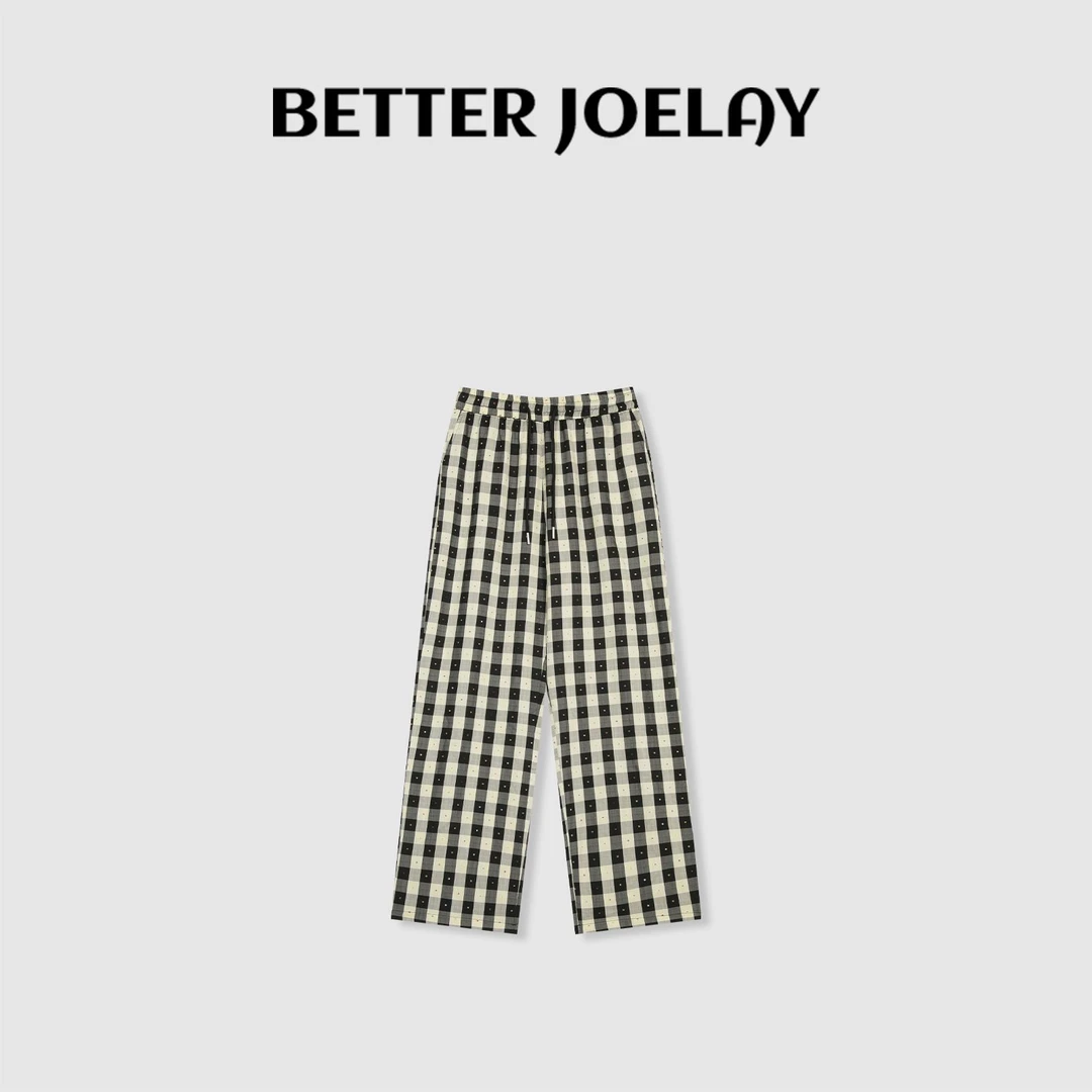 BETTER JOELAY-【梅绽雪原】时尚休闲直筒裤子宽松百搭WL9937