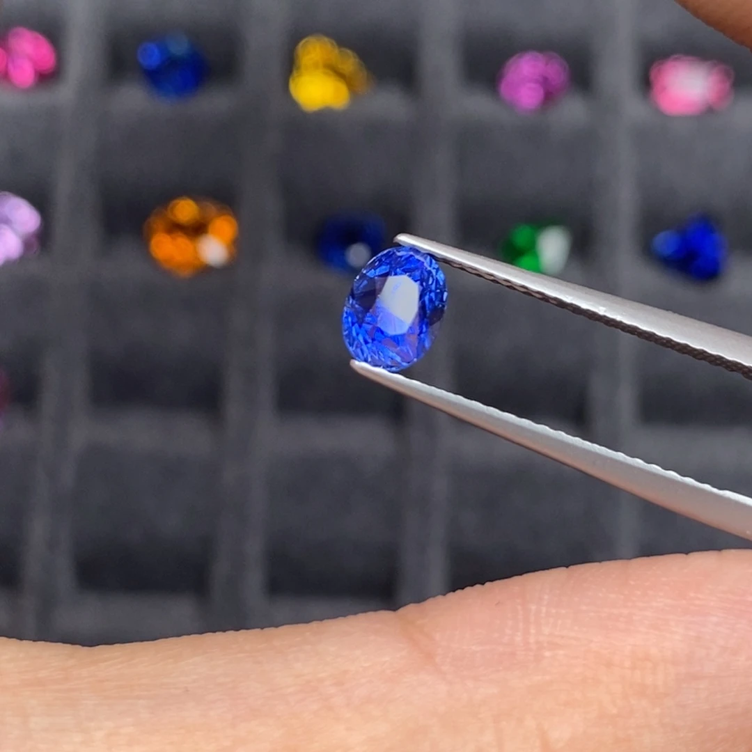 定制蓝宝石未镶嵌1.11ct H皇家蓝