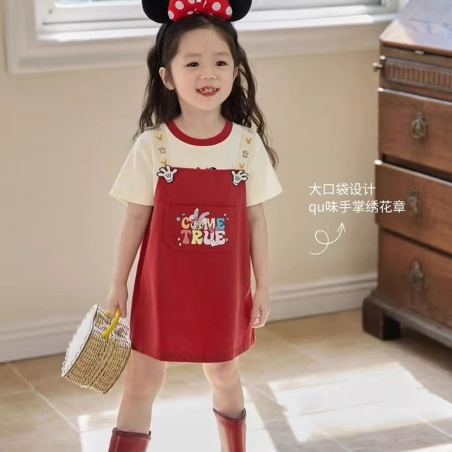 女童夏季新款两件套韩系背带裙