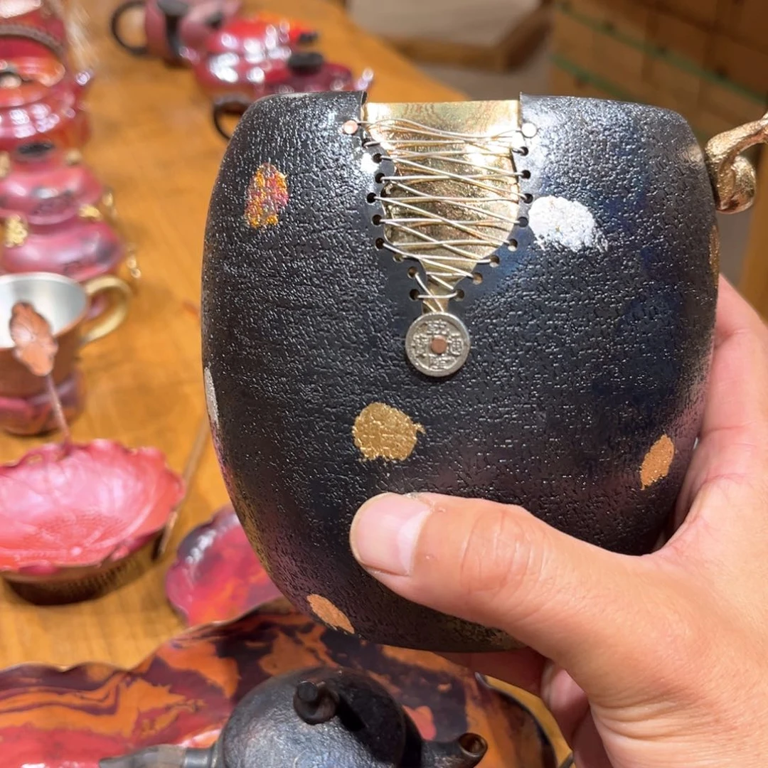 银丝复古茶洗手工锻打工艺