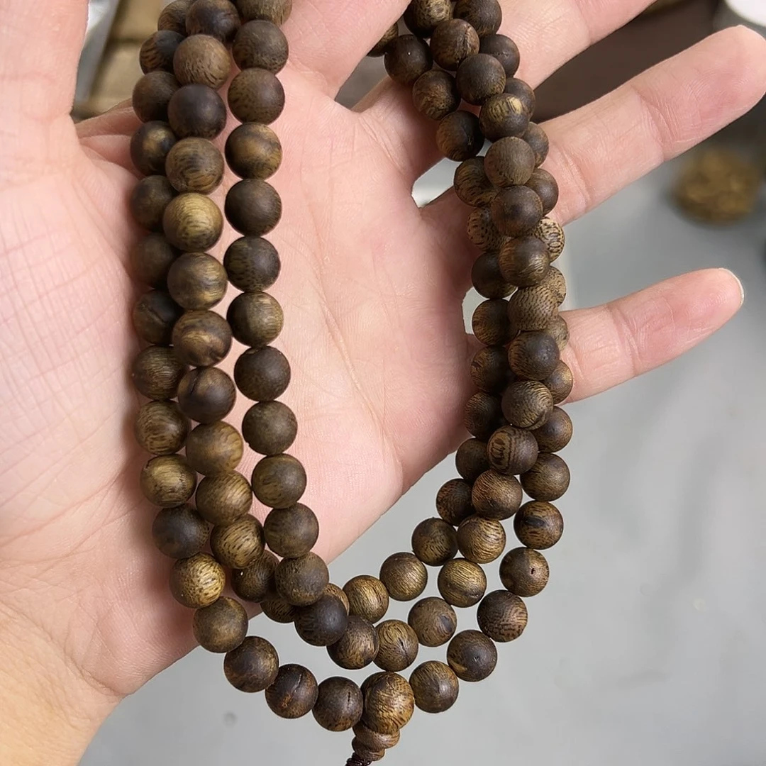 沉香沉香香囊海南白棋0.8mm圆珠多圈21克➕多样性发一