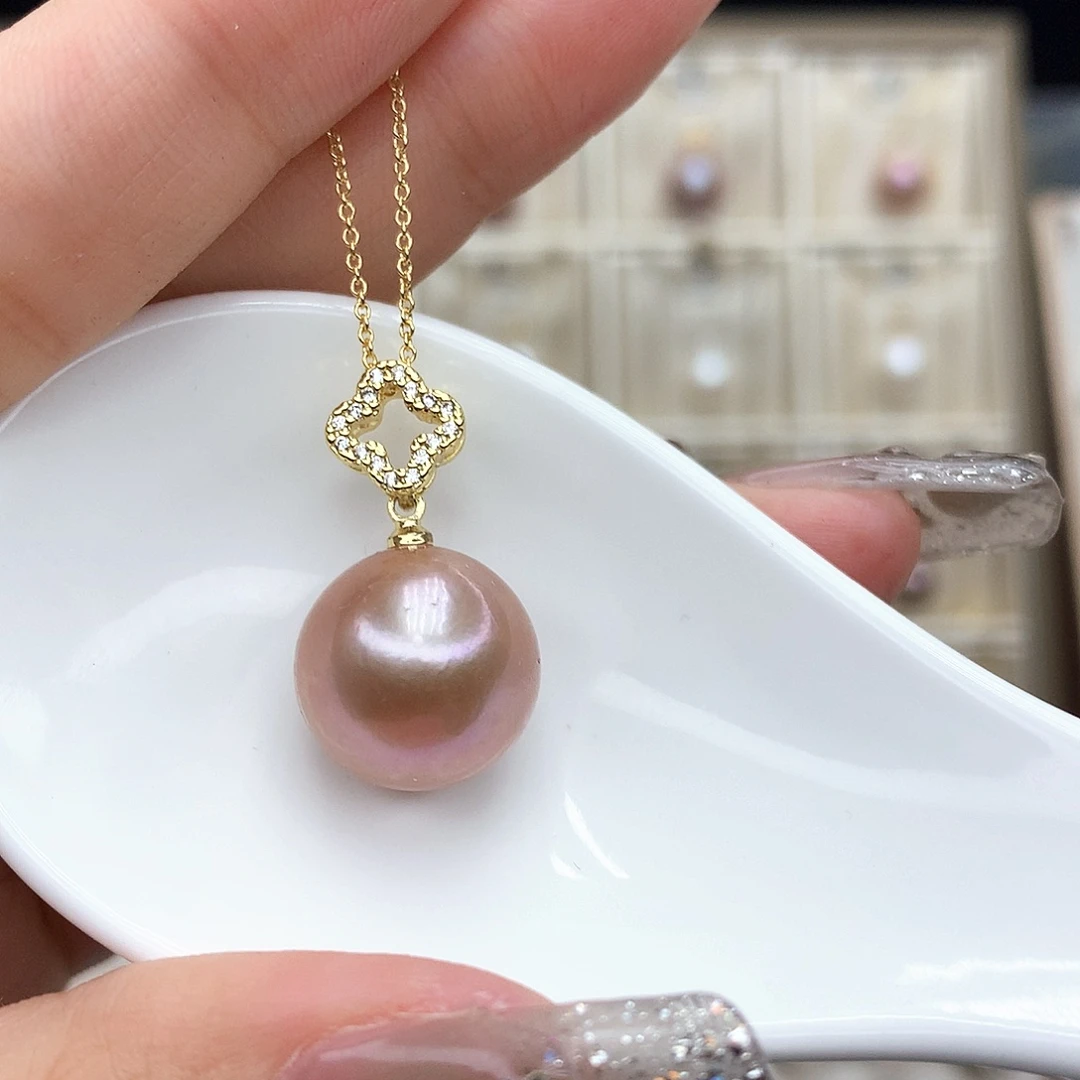 淡水珍珠吊坠(赠链)合金