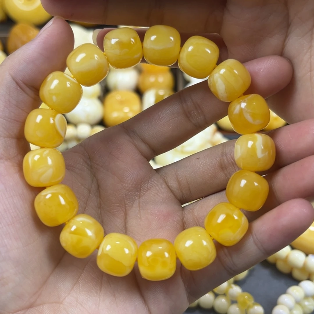 手串琥珀未镶嵌同料13.3mm