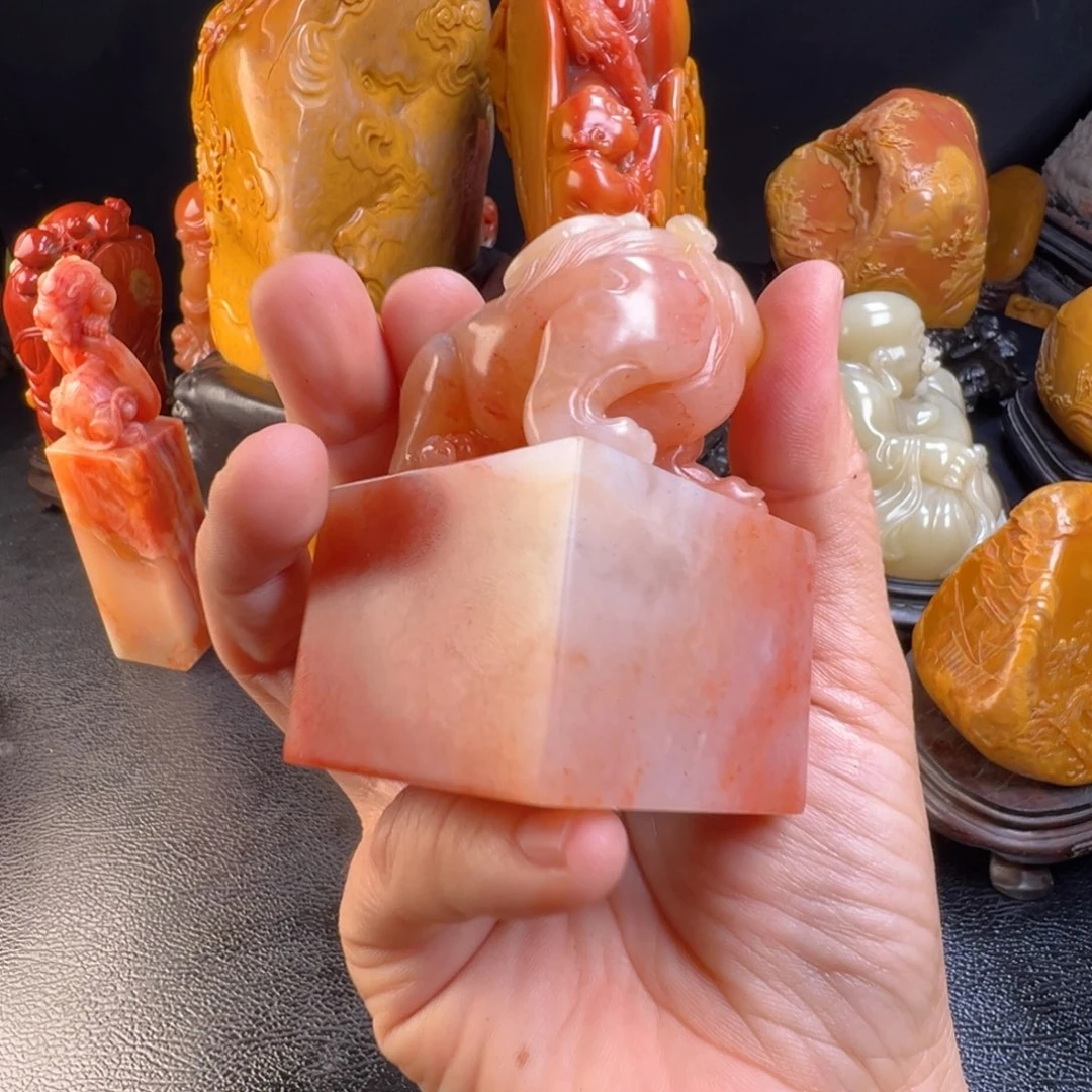 纸***虎寿山石寿山石雕刻