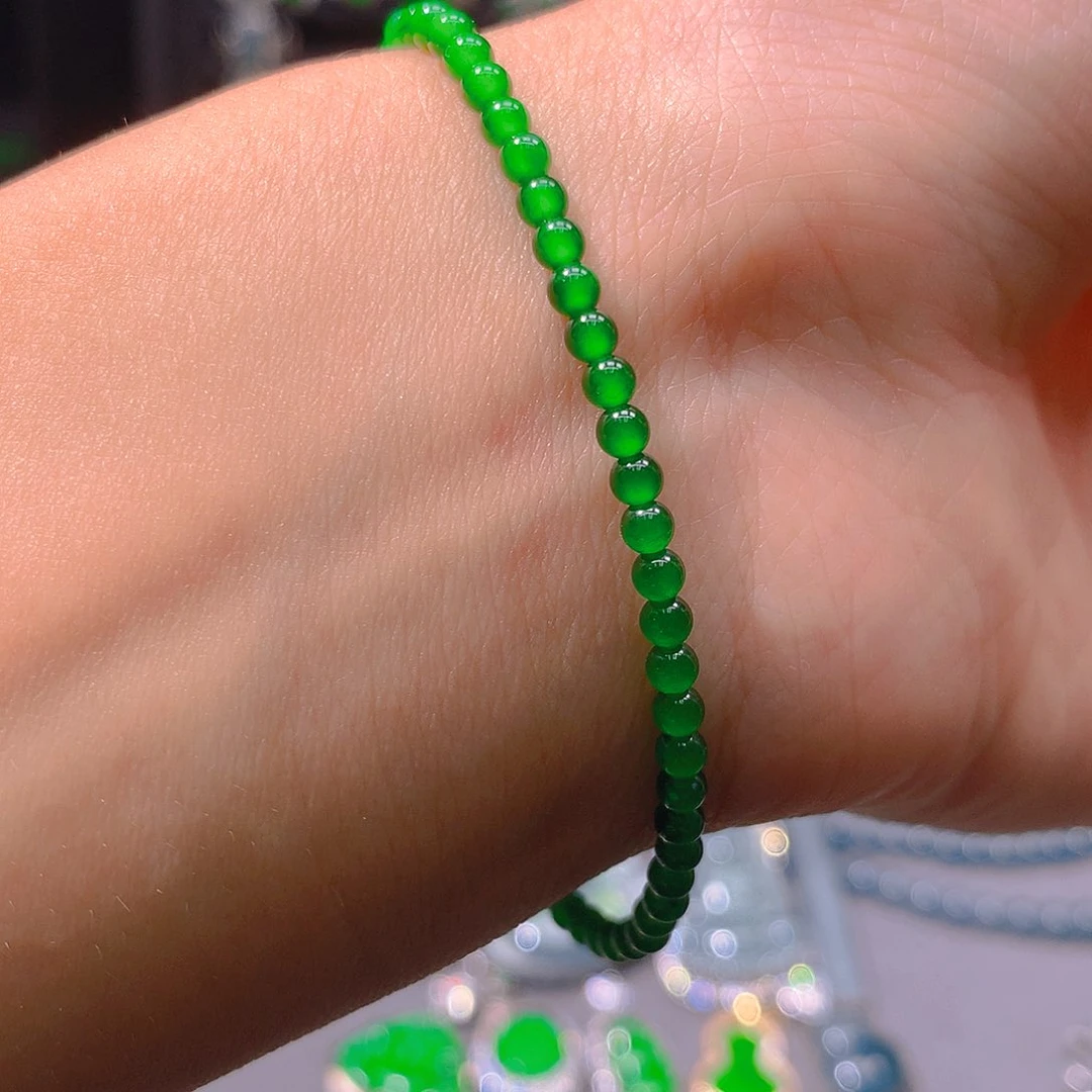 翡翠未镶嵌耳饰天然翡翠