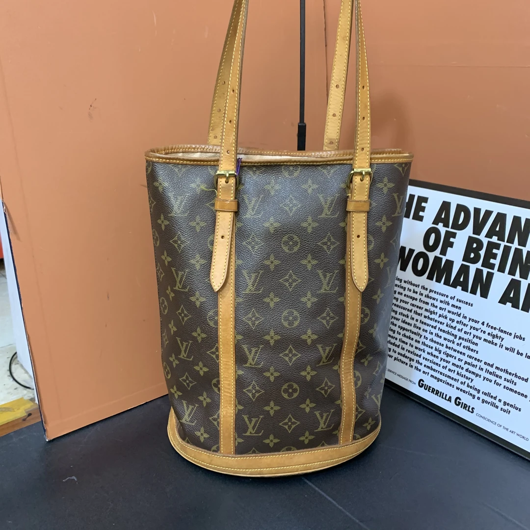 95新 LouisVuitton/路易威登 LV单肩包/路易威登中古大水桶包