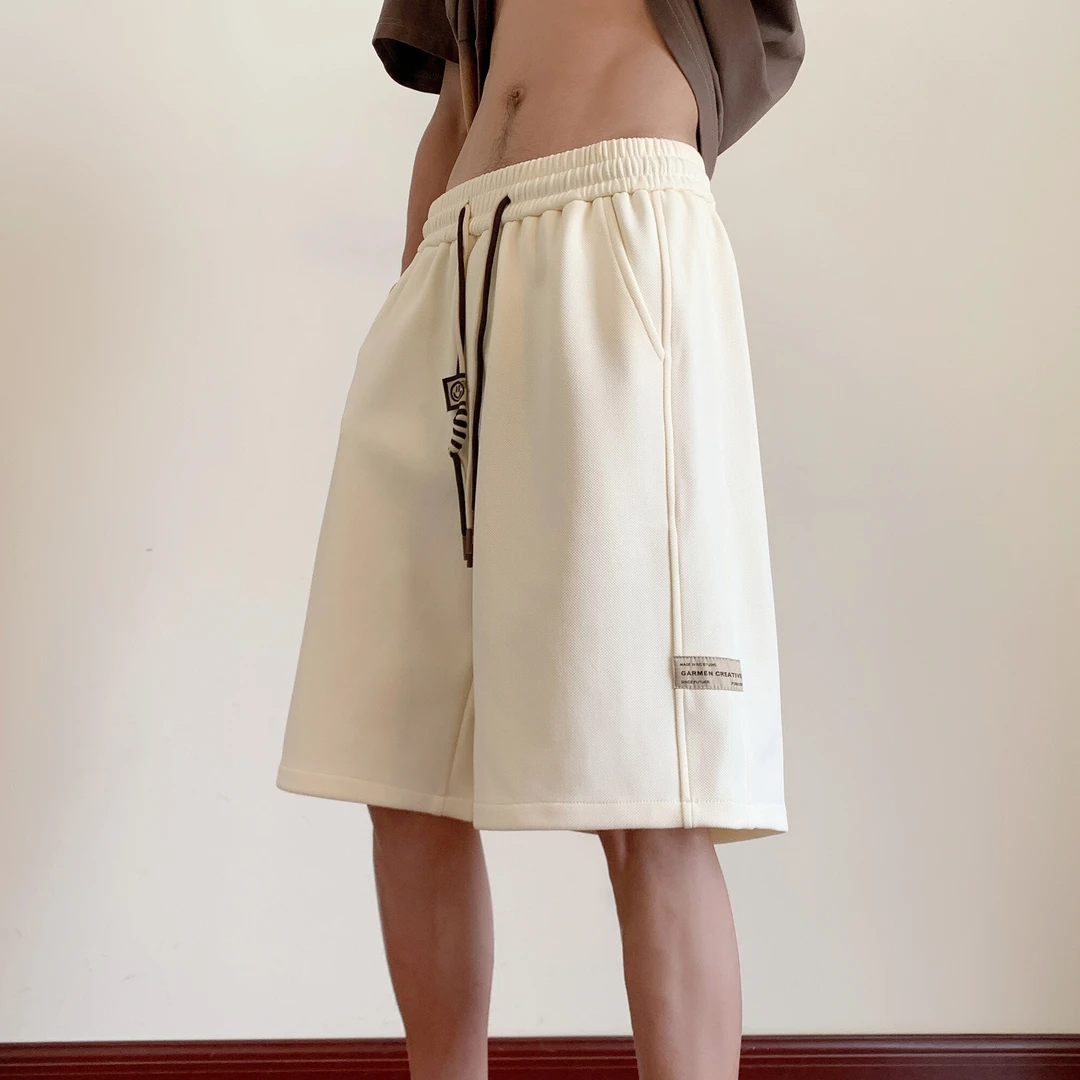 笙巡夏季新款休闲短裤男宽松百搭大码青少年运动直筒潮流五分裤男