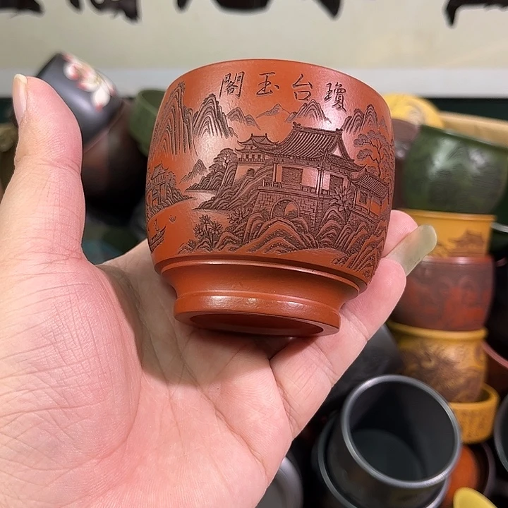 茶杯紫砂全手工紫砂主人杯
