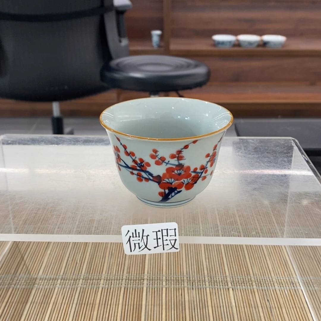 釉下彩老陶泥手工绘制