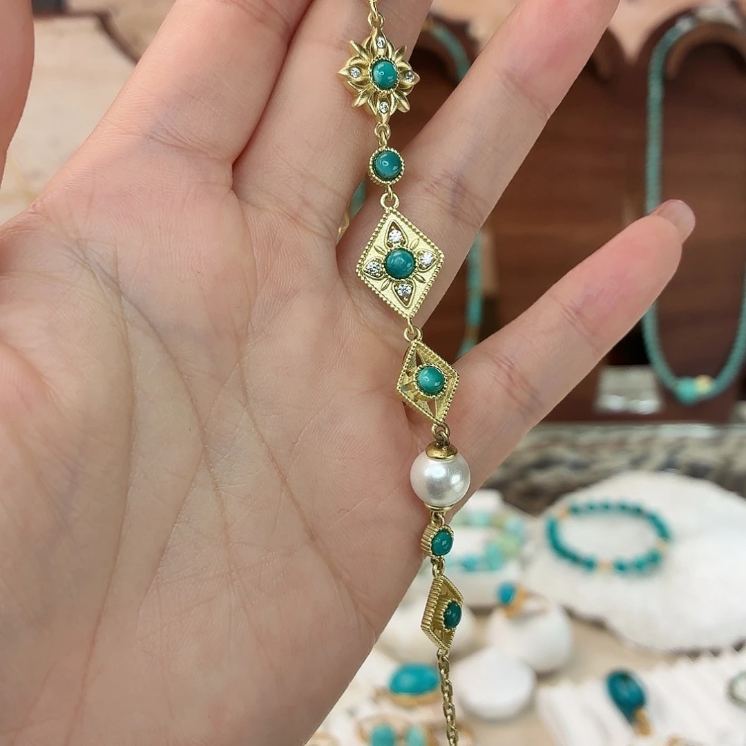 绿松石合金手链手链