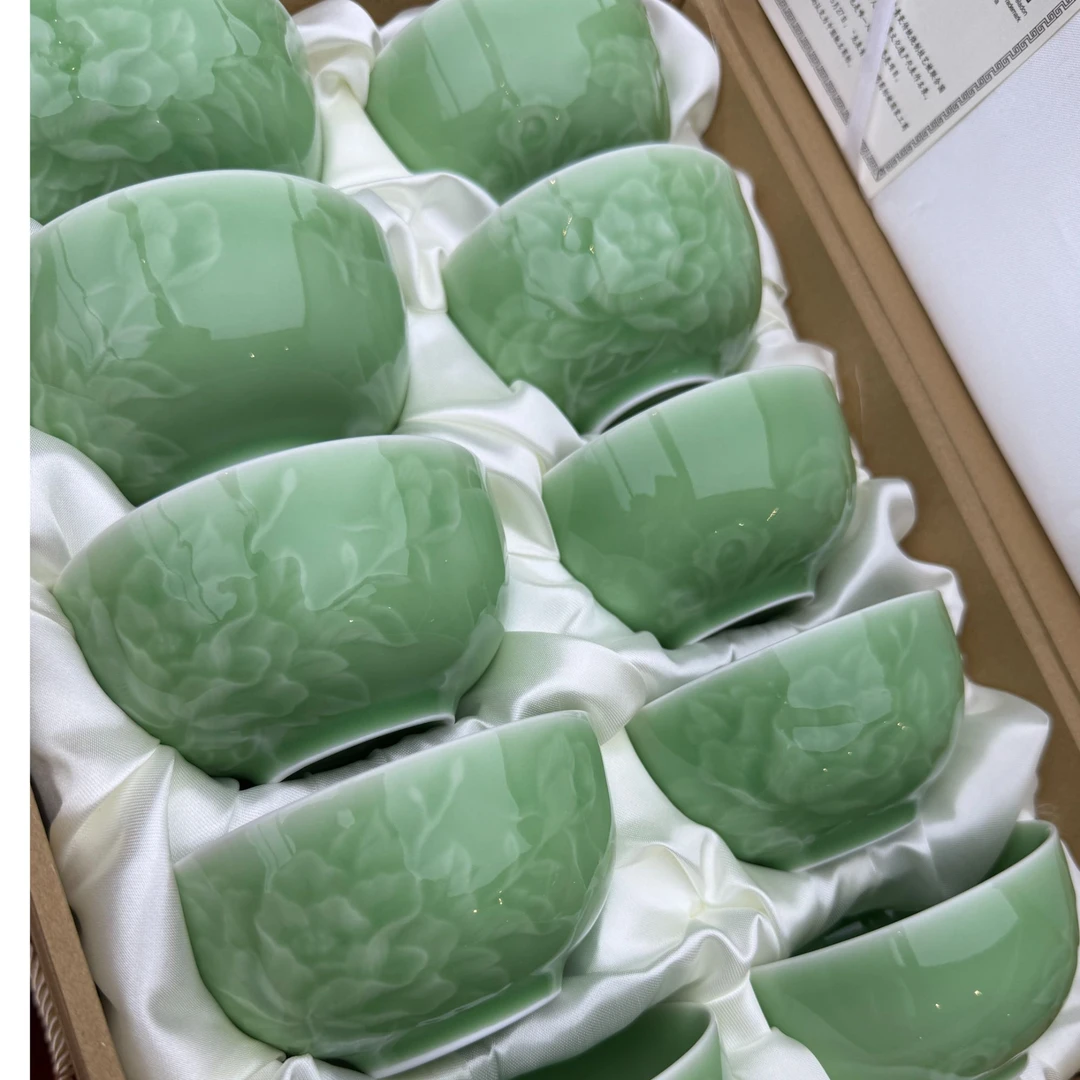 双姐精品推荐-龙泉青瓷碗一套