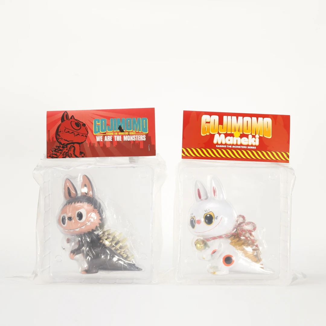 07、龙家升作品 GOJIMOMO小雀斑&白招财（一组两件）【潮有态度8拍卖】