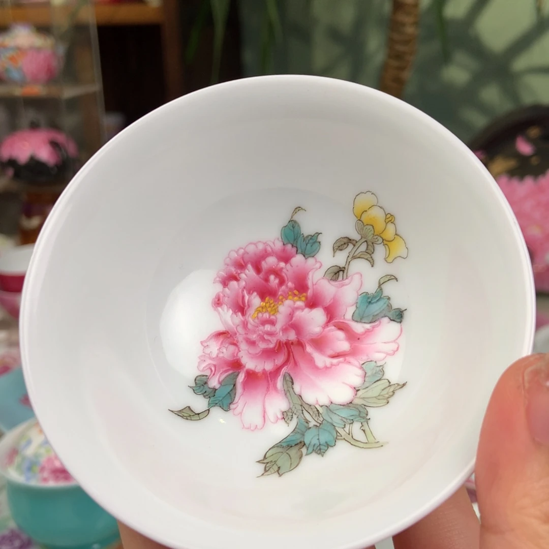 陶香芋紫牡丹微瑕普洱杯