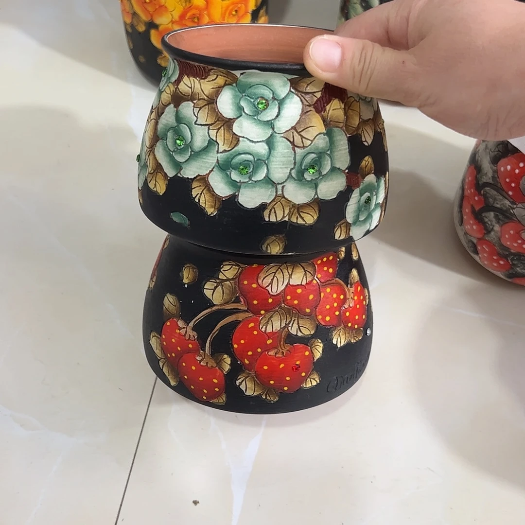 景德镇炫彩手绘口9.5高9