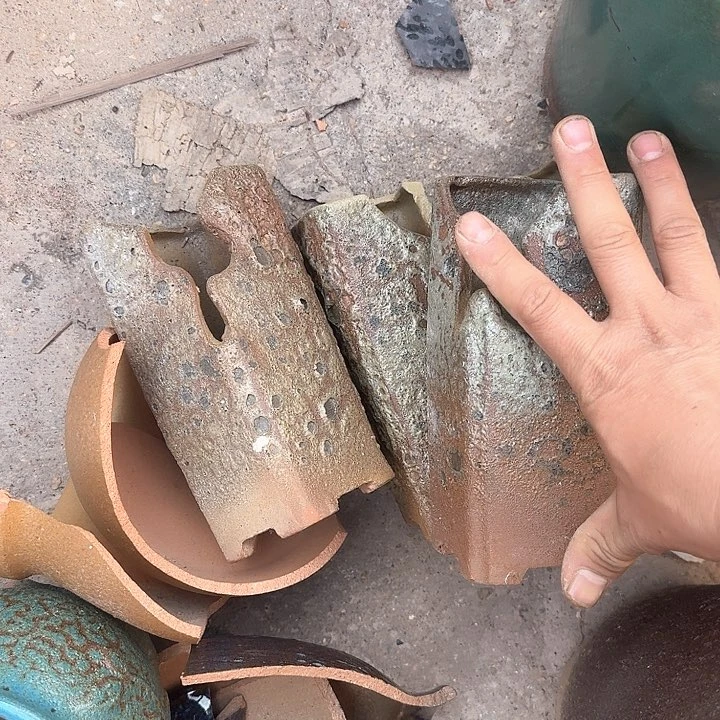 红陶微瑕花盆处理来啦