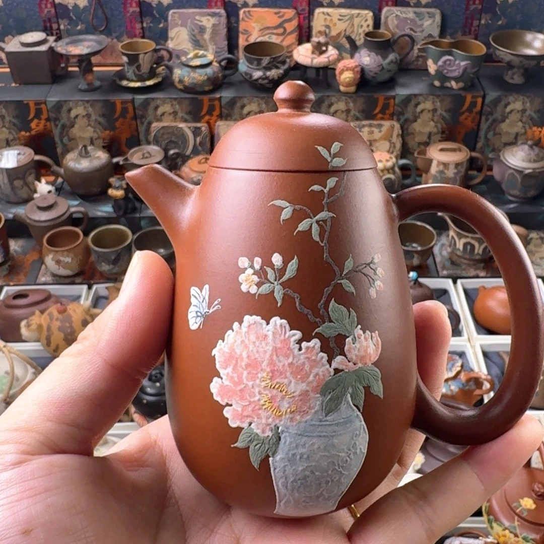 茶壶紫砂150ml原矿精工半手