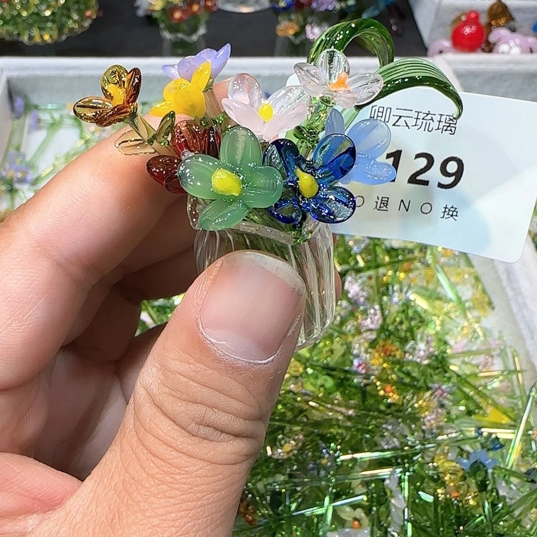 琉璃手工艺品129小花