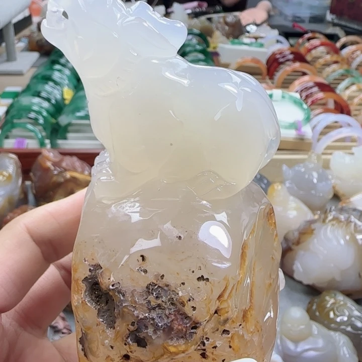 玛瑙/玉髓合金摆件