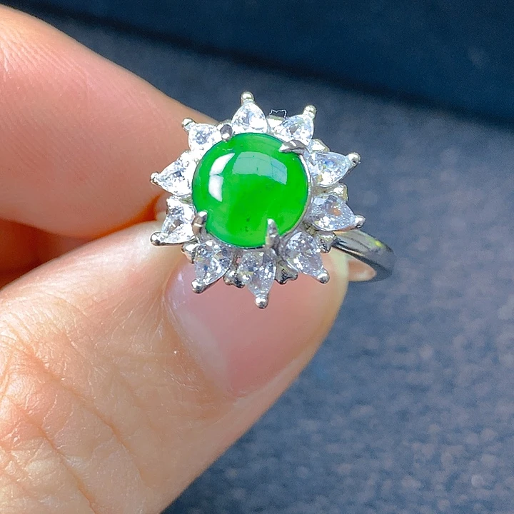 翡翠银S925镶嵌颈饰