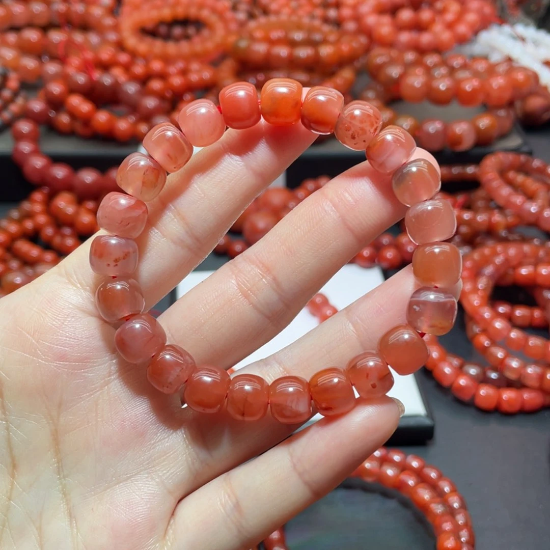 南红玛瑙手链未镶嵌
