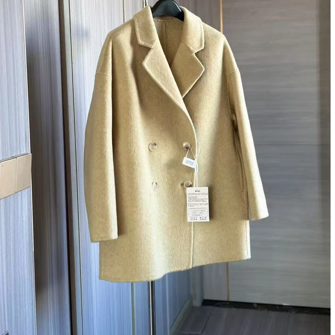 【短四】反季特小个子短款四粒扣羊毛秋冬百搭大衣外套中长款