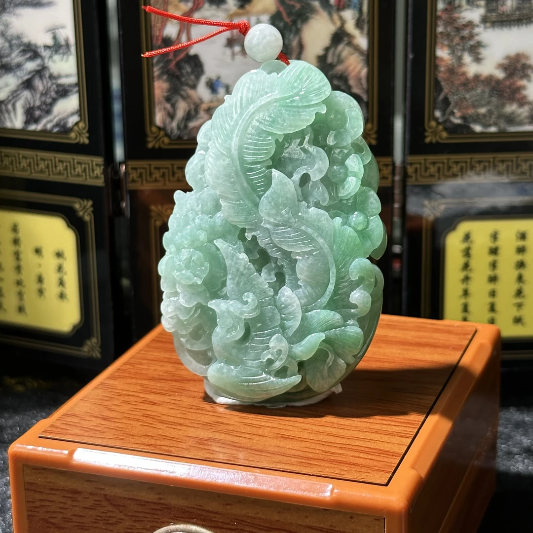 5228-天然翡翠-满色凤凰牌