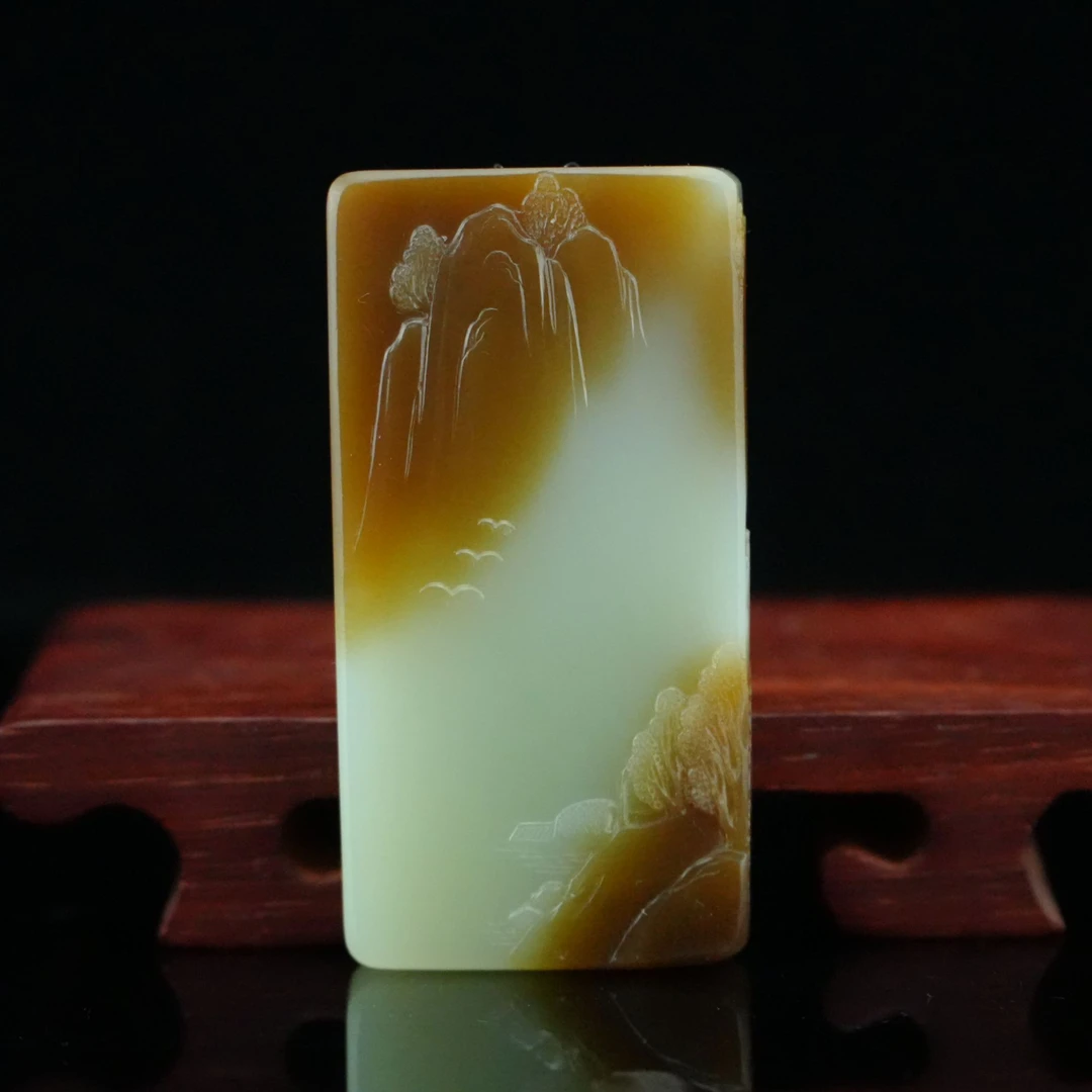 陆飞飞作和田玉 指日高升 /朵云轩 LFSW5008YF