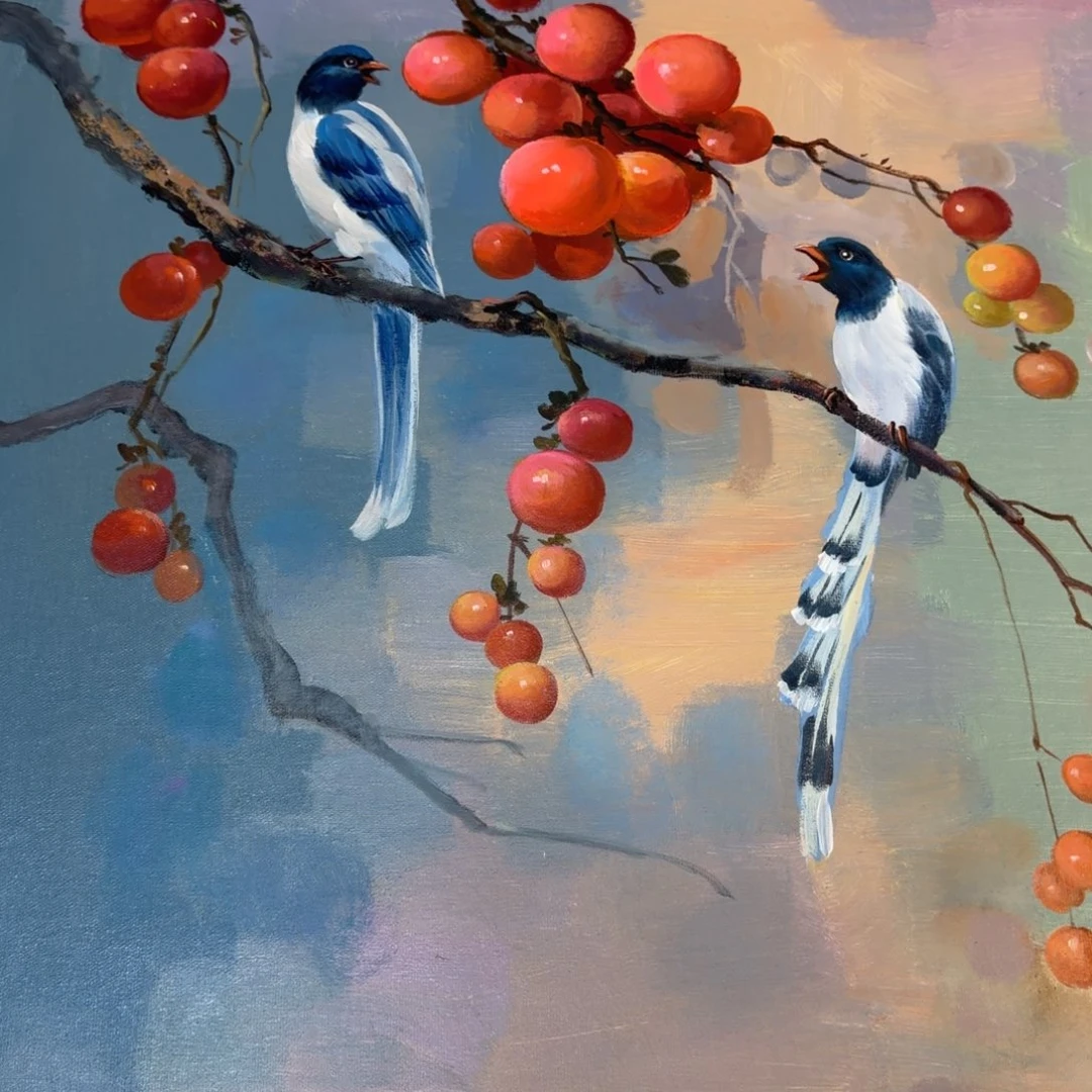 油画我也想要一只小